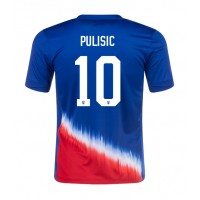 Muški Nogometni Dres Sjedinjene Države Christian Pulisic #10 Gostujuci Copa America 2024 Kratak Rukav